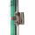 Grablaterne Edelstahl eckig modern mit Facettenglasscheiben 21 cm