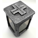 Grablampe mit Kreuz, Aluminiumfarben pat. 22 cm