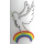 Friedenskerze Friedenslicht mit Taube weiß 16,5 x 6 cm